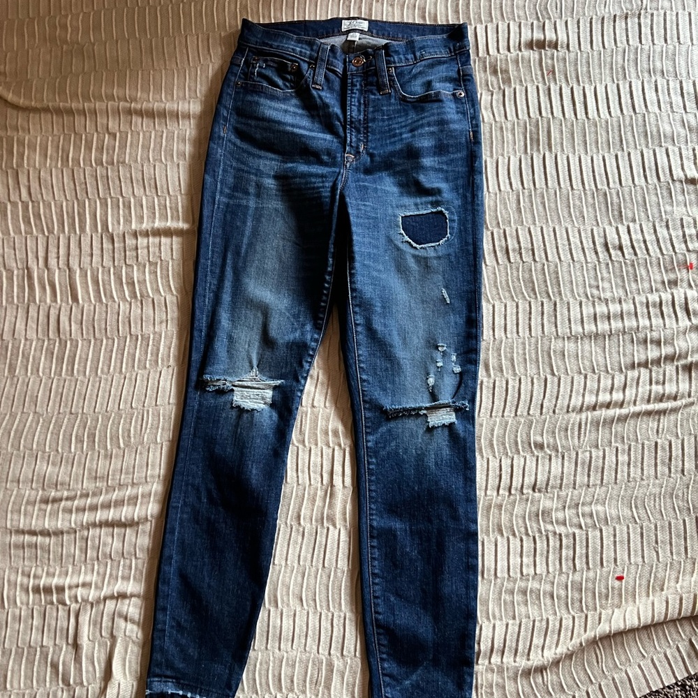 J. Crew lookout high rise skinny jeans with stretch